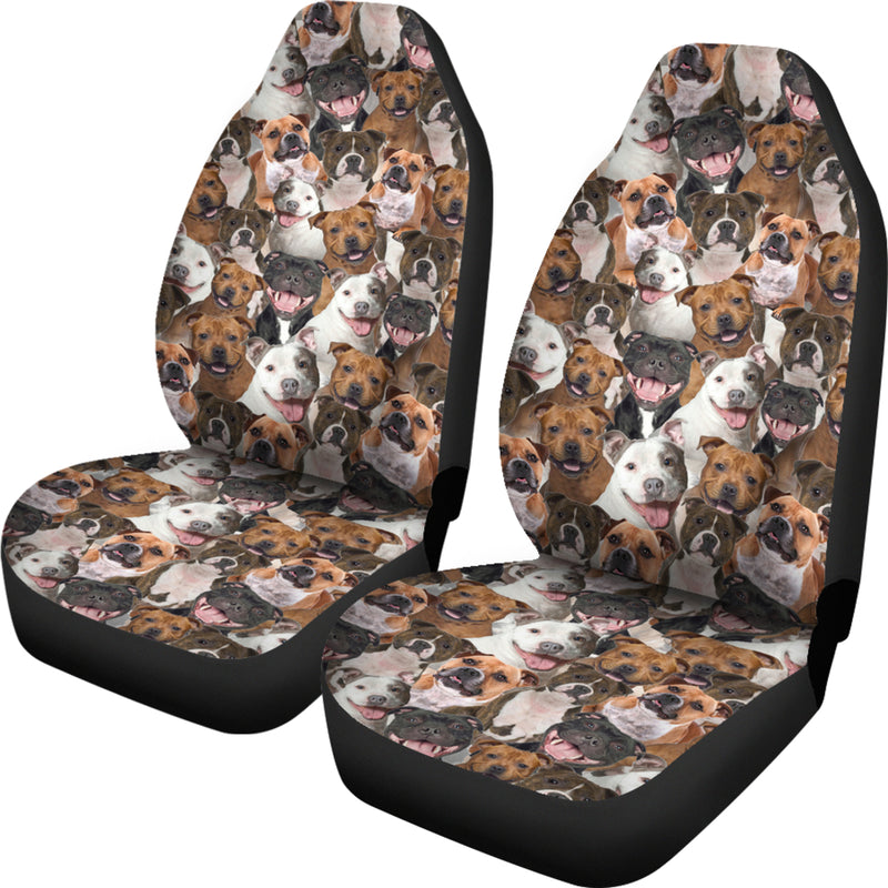 Staffordshire Bull Terrier Full Face Car Seat Covers