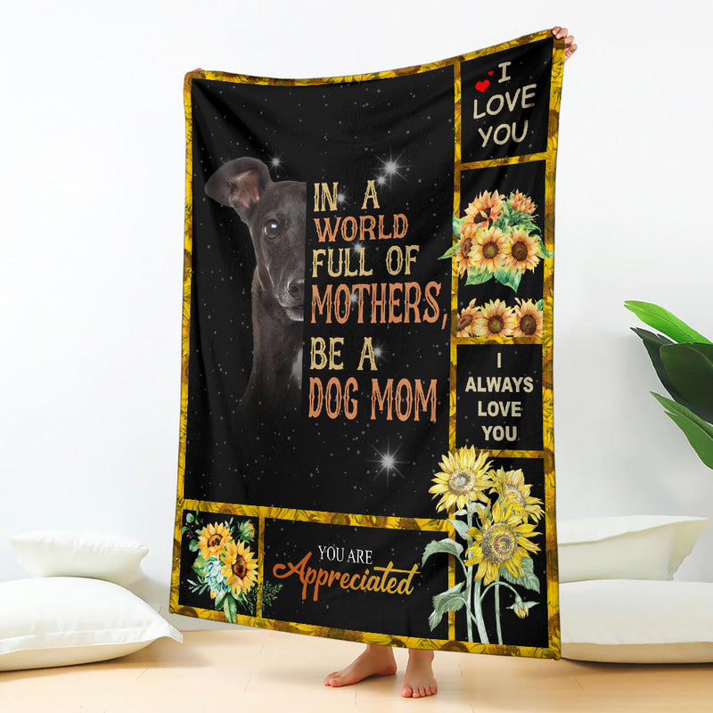 Greyhound-A Dog Mom Blanket