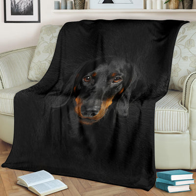 Dachshund Face Hair Blanket