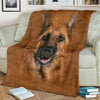 German Shepherd Face Hair Blanket