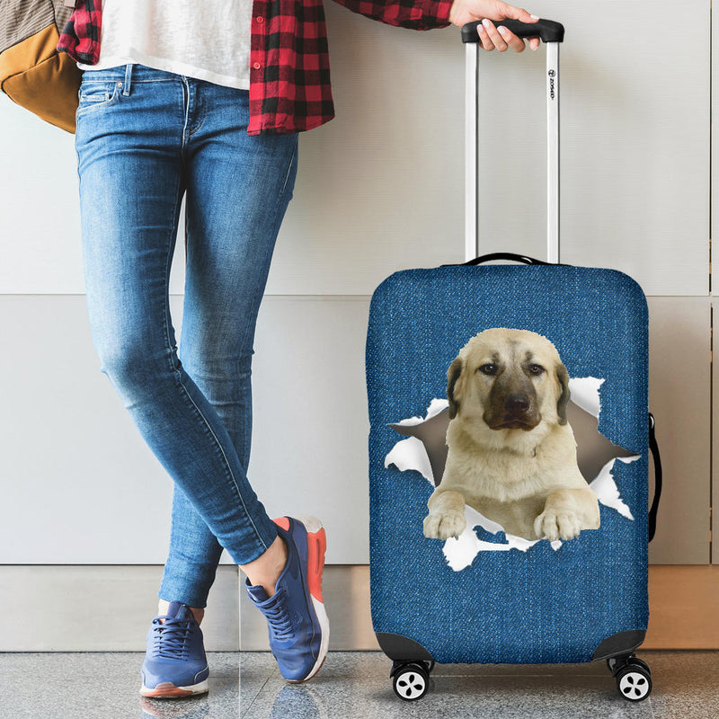 Kangal Dog Torn Paper Luggage Covers