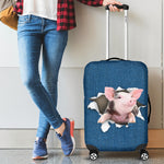 Pig Torn Paper Luggage Covers