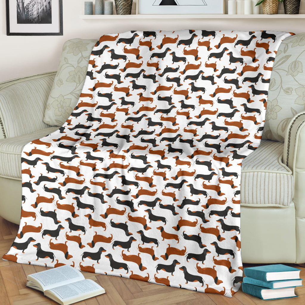 Cute Dachshund Premium Blanket