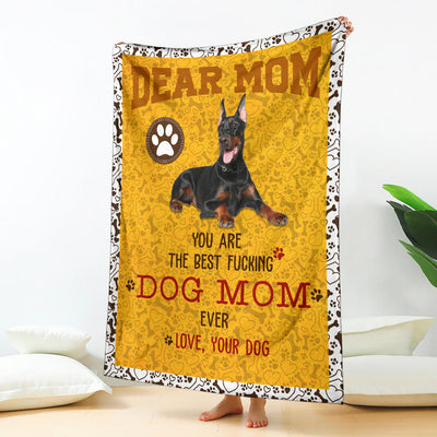 Doberman Pinscher-Dog Mom Ever Blanket