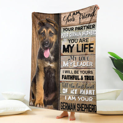 German Shepherd-Your Partner Blanket