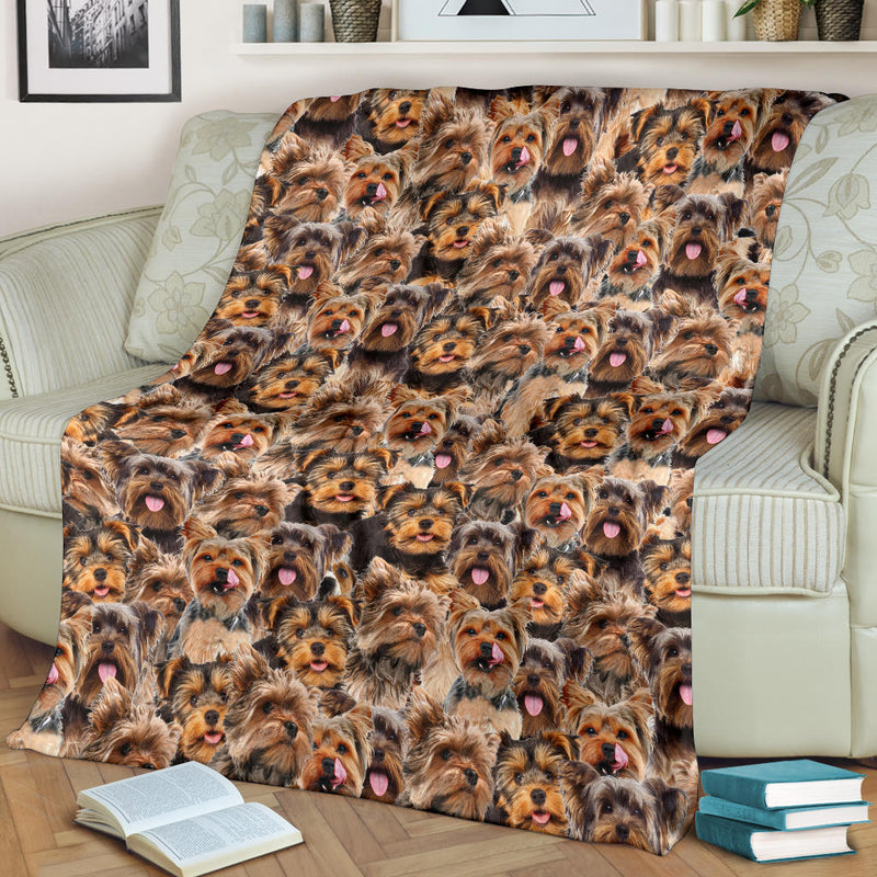 Yorkshire Terrier Full Face Blanket