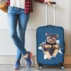 Rottweiler Torn Paper Luggage Covers