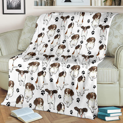 English Springer Spaniel Paw Blanket