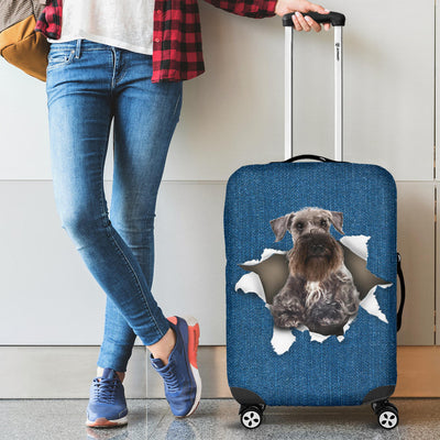 Cesky Terrier Torn Paper Luggage Covers