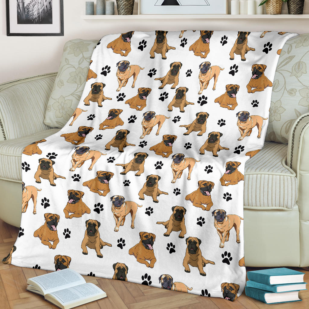 Bullmastiff Paw Blanket