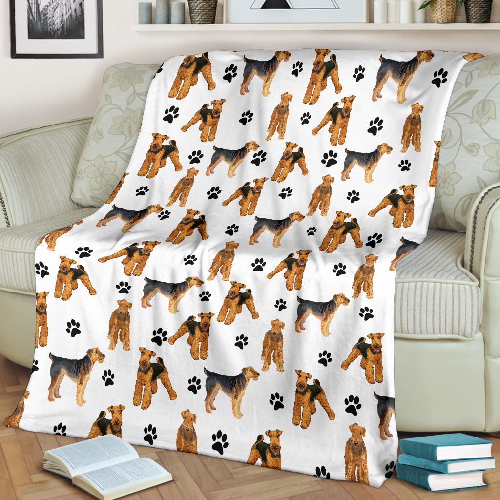 Lakeland Terrier Paw Blanket