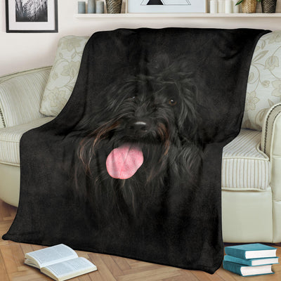 Portuguese Water Dog Face Hair Blanket