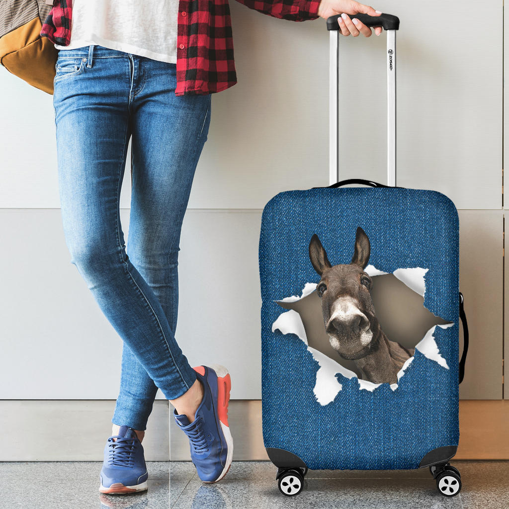 Donkey Torn Paper Luggage Covers