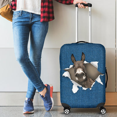 Donkey Torn Paper Luggage Covers