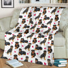 Rottweiler Heart Blanket