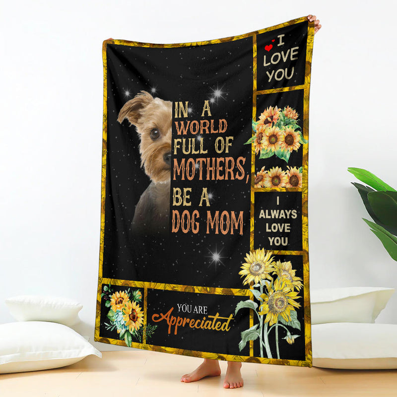 Yorkshire Terrier-A Dog Mom Blanket