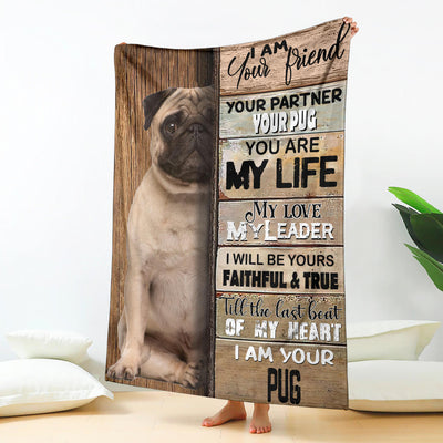 Pug-Your Partner Blanket