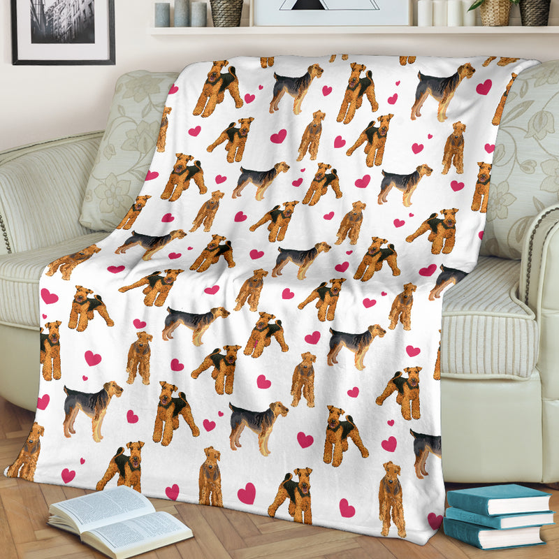 Lakeland Terrier Heart Blanket