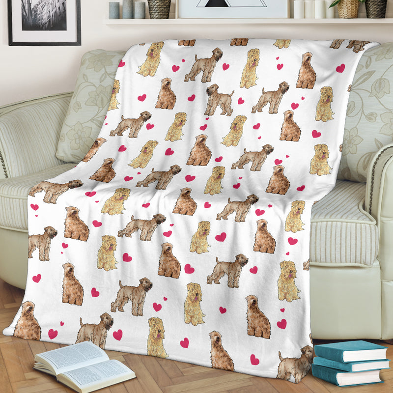 Soft Coated Wheaten Terrier Heart Blanket