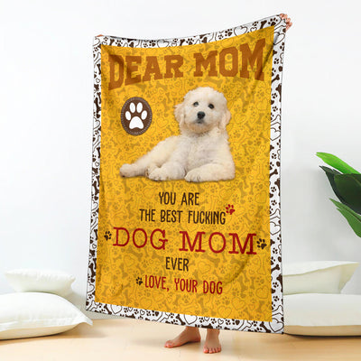 Labradoodle-Dog Mom Ever Blanket