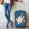 Boxer Torn Paper Luggage Covers