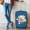 Polar Bear Torn Paper Luggage Covers