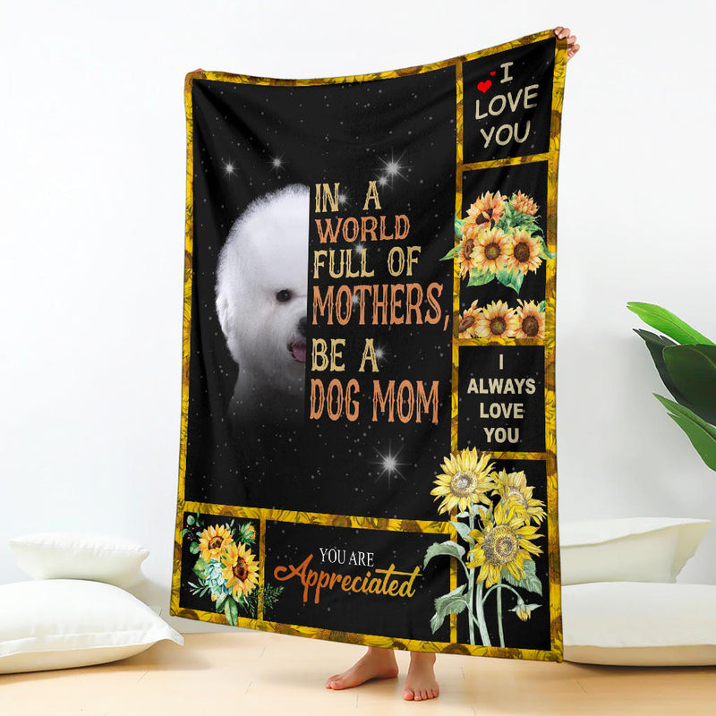 Bichon-A Dog Mom Blanket