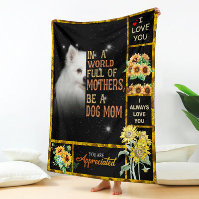 American Eskimo-A Dog Mom Blanket