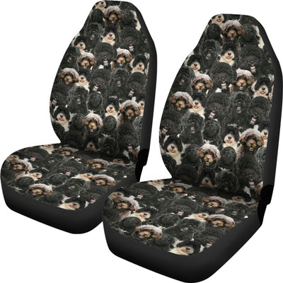 Portuguese Water Dog Full Face Car Seat Covers