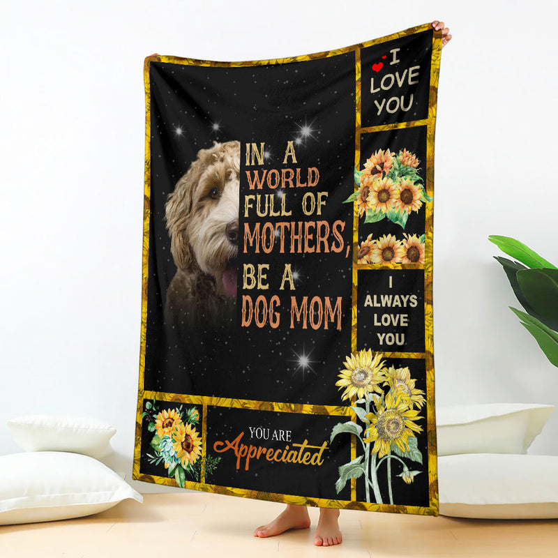 Labradoodle-A Dog Mom Blanket