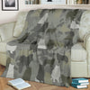 Rough Collie Camo Blanket