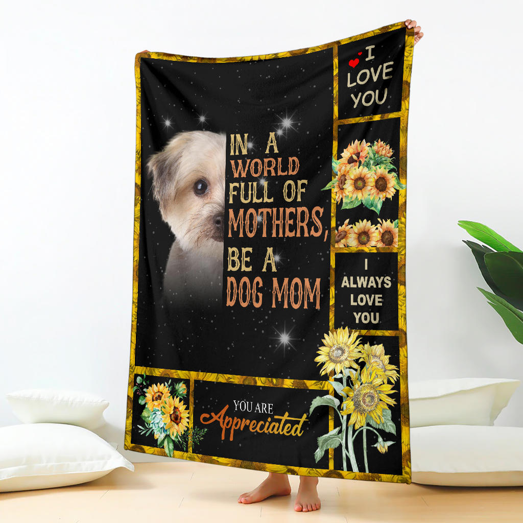 Morkie-A Dog Mom Blanket