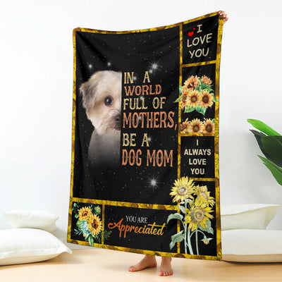 Morkie-A Dog Mom Blanket
