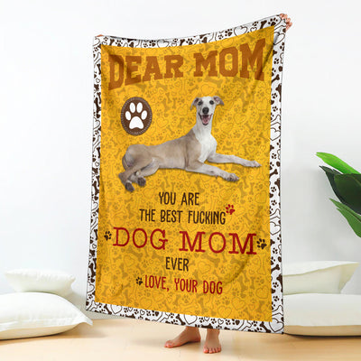 Whippet-Dog Mom Ever Blanket