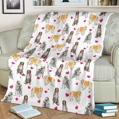 Borzoi Heart Blanket