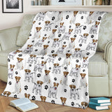 Jack Russell Terrier Paw Blanket