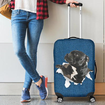 Staffordshire Bull Terrier Torn Paper Luggage Covers