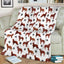 Irish Setter Paw Blanket