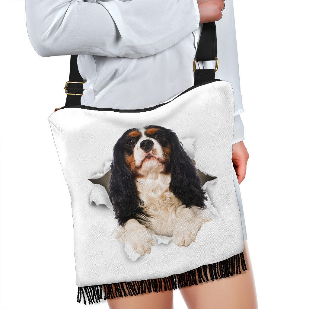 Cavalier King Charles Spaniel - Crossbody Boho Handbag