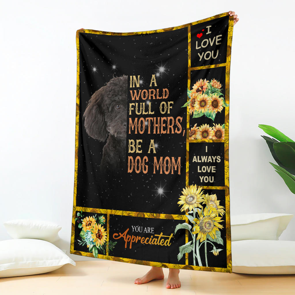 Poodle-A Dog Mom Blanket