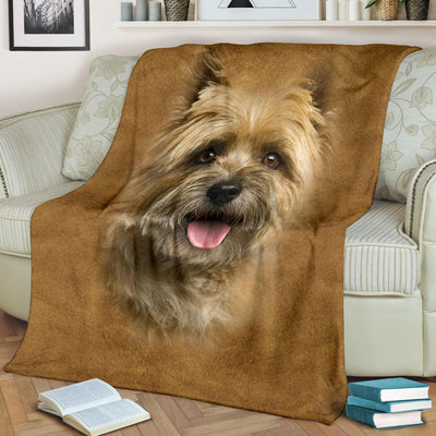Cairn Terrier 2 Face Hair Blanket