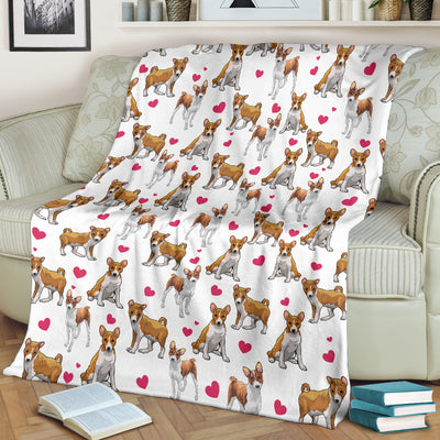 Basenji Heart Blanket