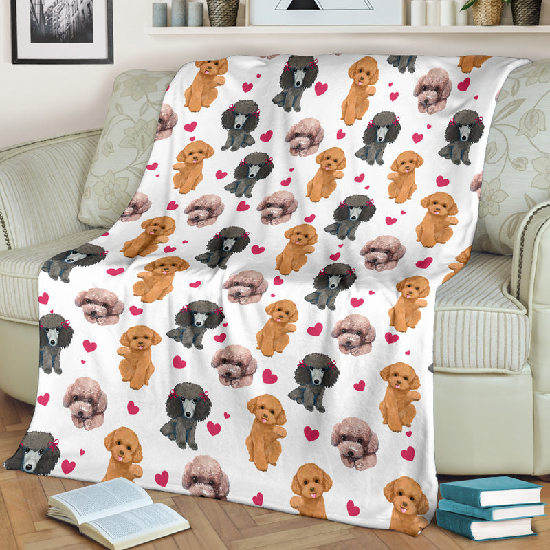Poodle Heart Blanket