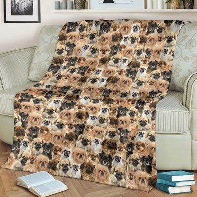 Tibetan Spaniel Full Face Blanket