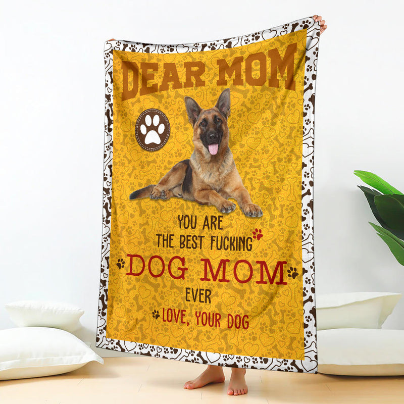 German Shepherd-Dog Mom Ever Blanket