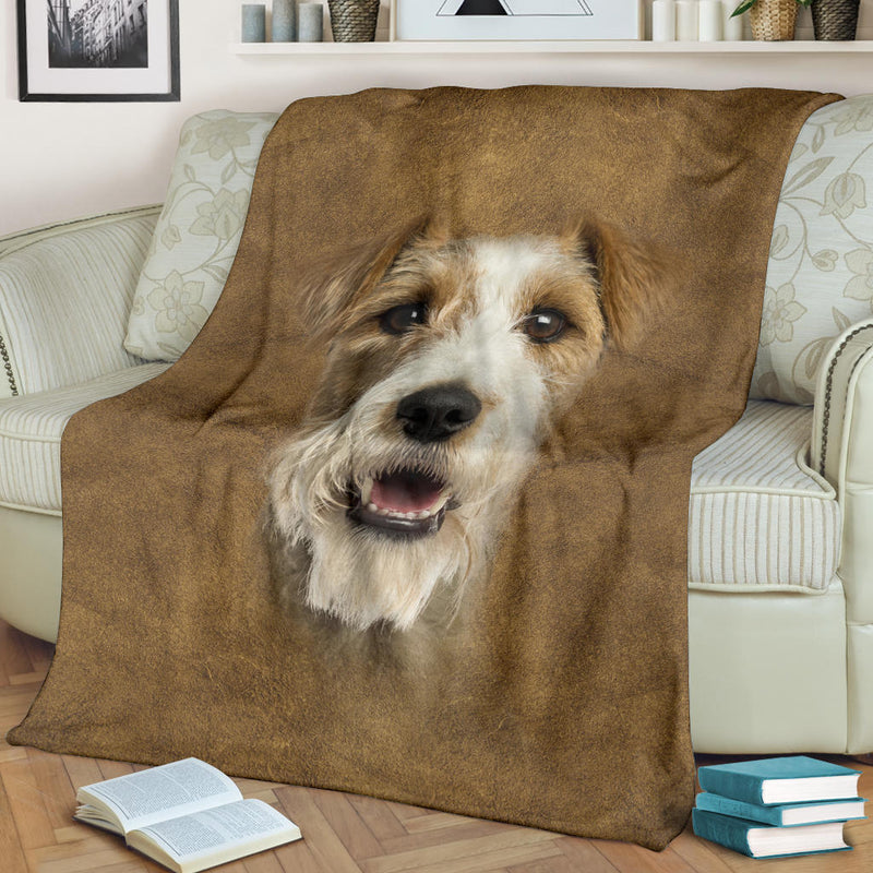 Fox Terrier Face Hair Blanket