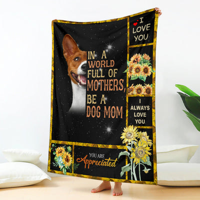 Basenji-A Dog Mom Blanket