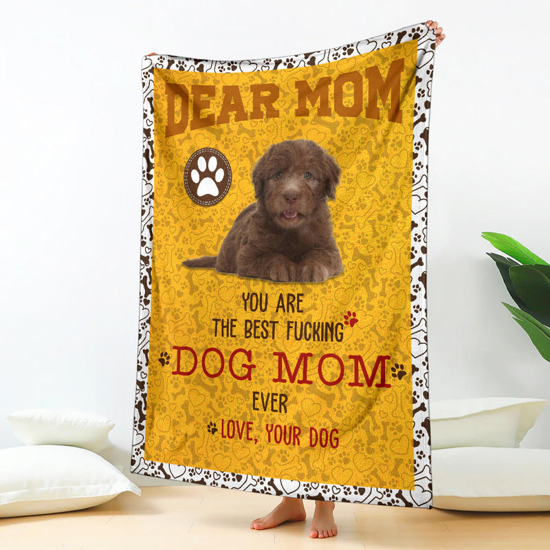Labradoodle 2-Dog Mom Ever Blanket