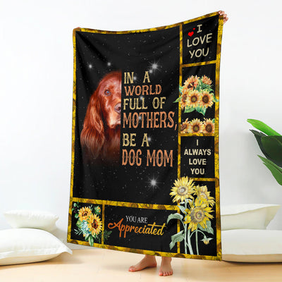 Irish Setter-A Dog Mom Blanket
