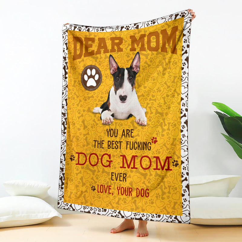 Bull Terrier 2-Dog Mom Ever Blanket